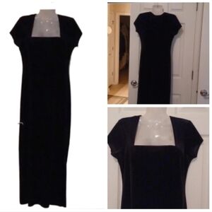 - velvet like fabric Dress